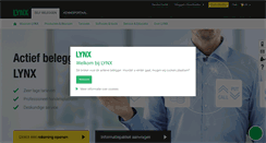 Desktop Screenshot of lynx.be