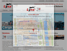 Tablet Screenshot of lynx.com.ar